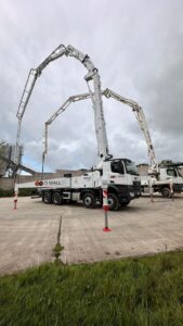 Concrete pump trucks