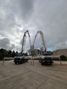 D Wall concrete pump trucks